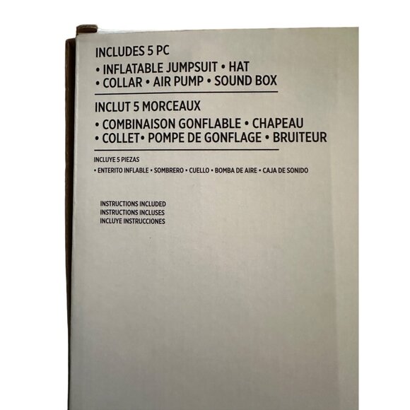 Jack In The Box Inflatable Jumpsuit Costumes Child Standard Clown 10 Medium - Picture 5 of 8